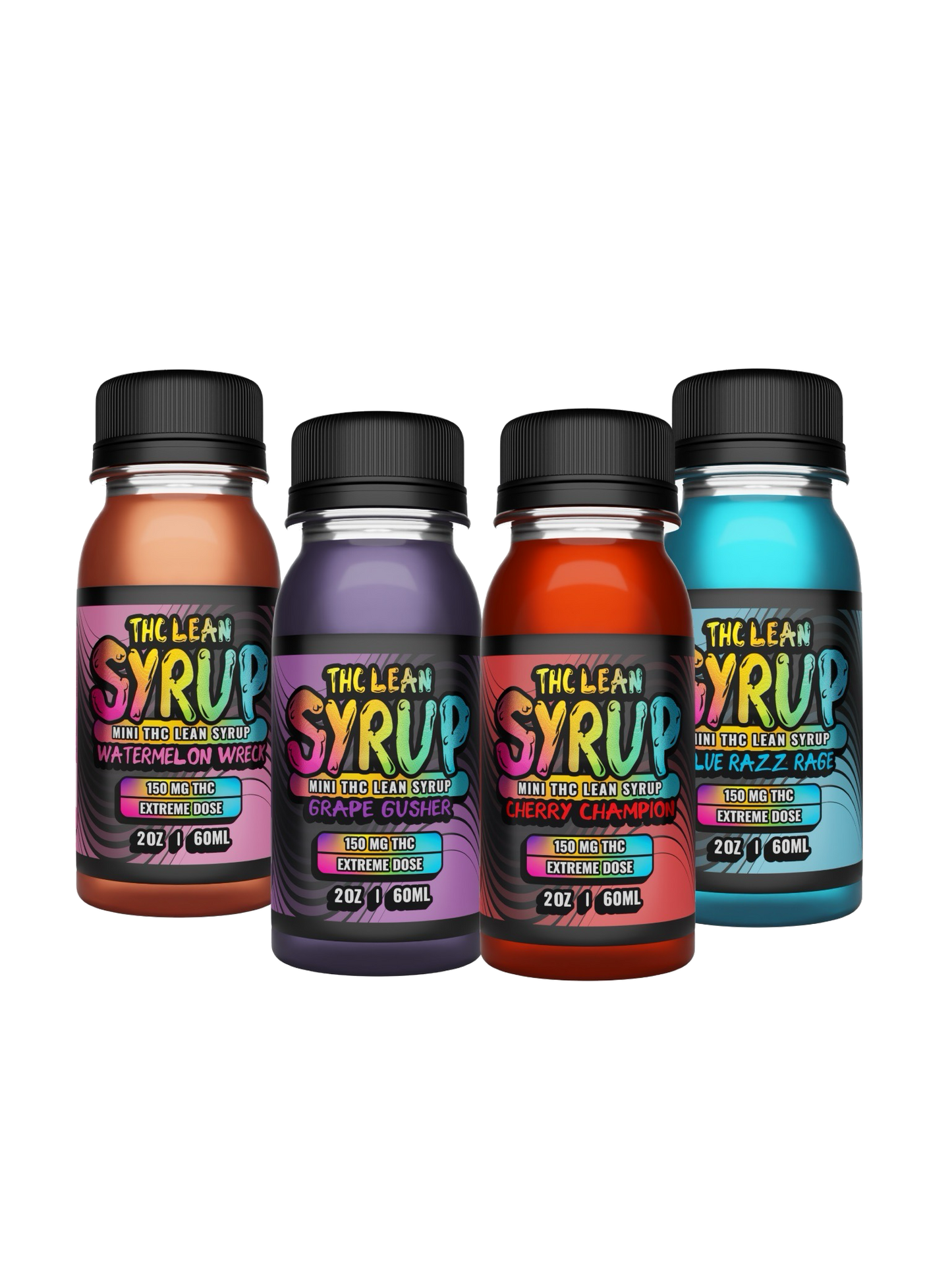 150mg THC Mini Syrup - 4 Pack (Save $30)