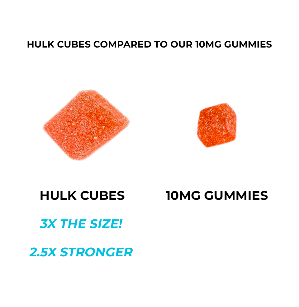 25mg THC Hulk Cubes - 2 Pack (Save $10)